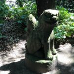 羽島神社【そっぽ向いた狛犬】